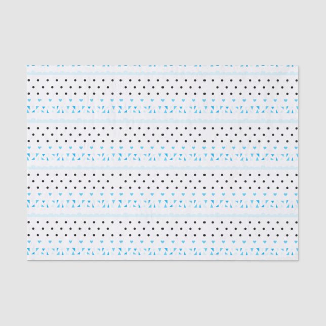 Papel De Seda Geometría azul (Anverso)