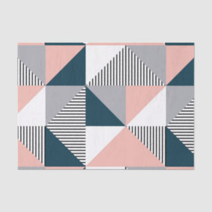 Papel De Seda Geometría coloreada abstracta