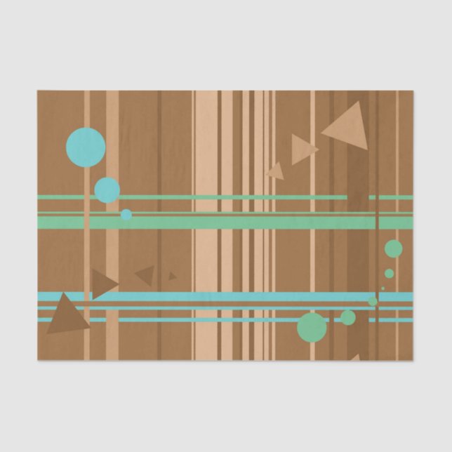 Papel De Seda Geometría de chocolate de fábrica (Anverso)