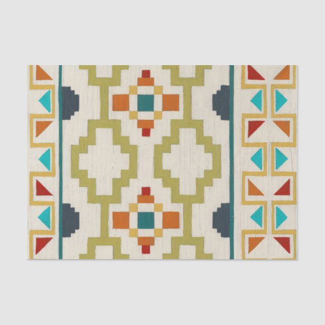 Papel De Seda Geometría del Suroeste I (Anverso)