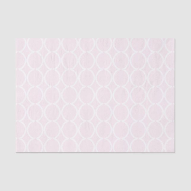Papel De Seda Geometric Ogee Lattice Soft Pink (Anverso)