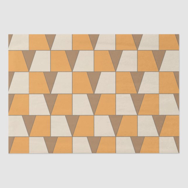 Papel De Seda Geométrico contemporáneo colorido y moderno (Anverso)