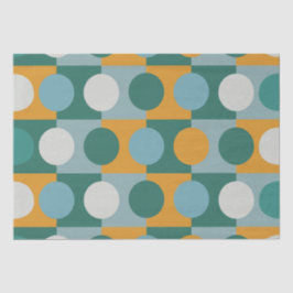 Papel De Seda Geométrico de semicírculo de círculo colorido