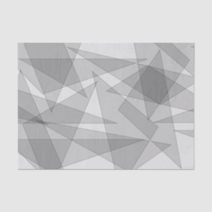 Papel De Seda Geométrico gris