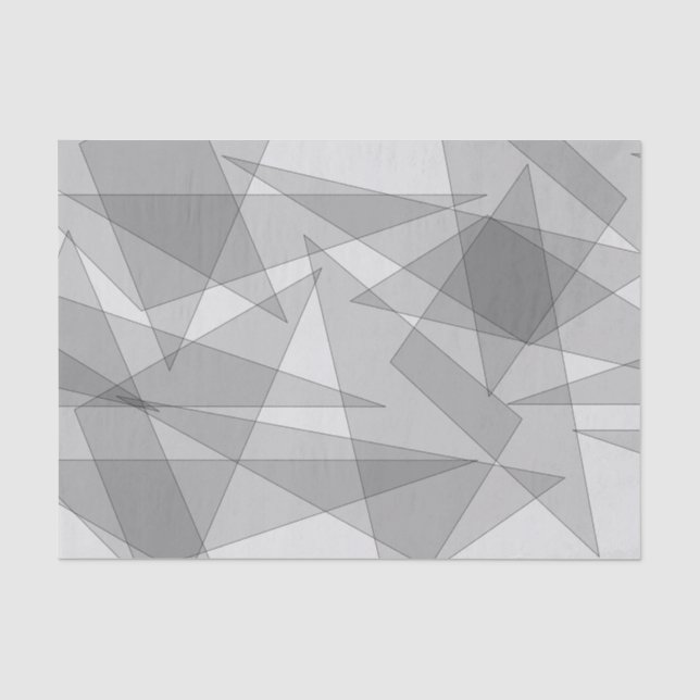 Papel De Seda Geométrico gris (Anverso)