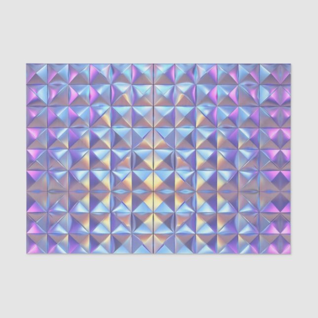 Papel De Seda Geométrico irlandés de desenlace de cumpleaños de  (Anverso)