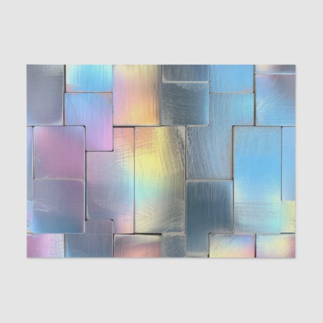 Papel De Seda Geométrico irlandés de desenlace de cumpleaños de  (Anverso)