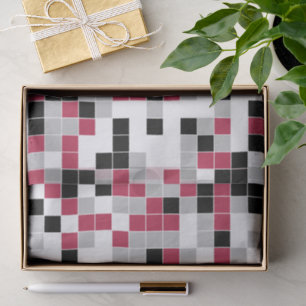Papel De Seda Geométrico moderno de diversiones magenta