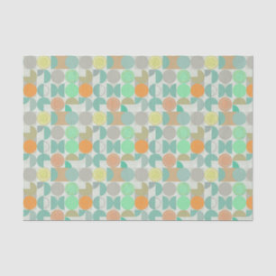 Papel De Seda Geométrico moderno multicolor