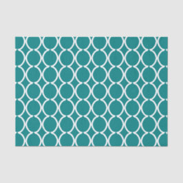 Papel De Seda Geométrico Ogee Lattice Chocolate Marrón
