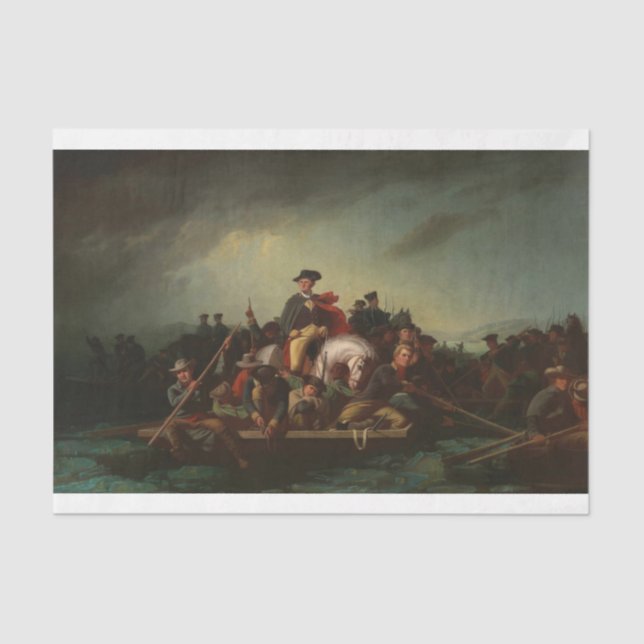 Papel De Seda George Washington cruzando el río Delaware (Anverso)