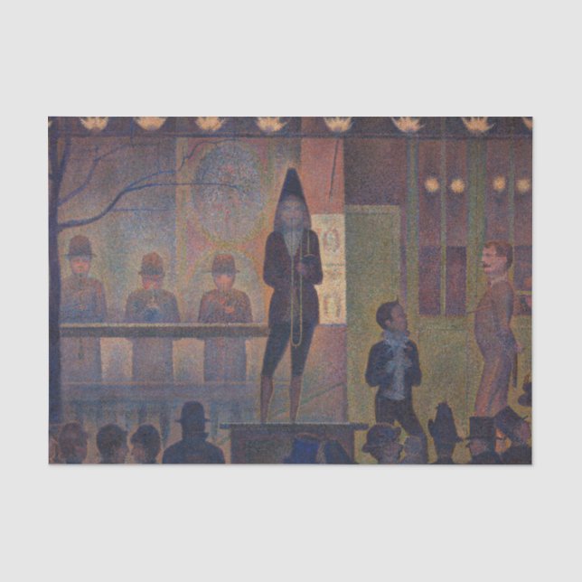 Papel De Seda Georges Seurat - Espectáculo de circo (Anverso)