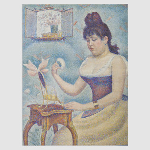 Papel De Seda Georges Seurat - Joven mujer empolvándose