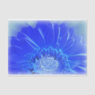 Papel De Seda gerbera azul eléctrico