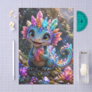 Papel De Seda Germen de Cristal – Arte de Fantasía de Dragón de