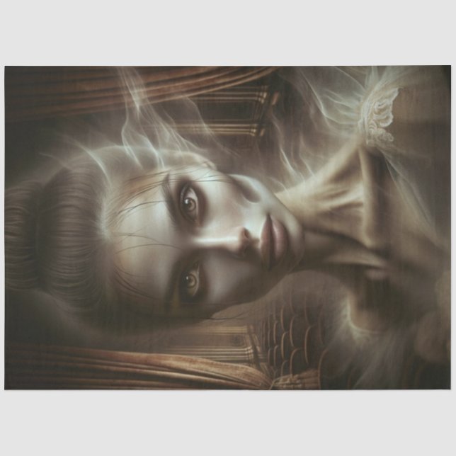 Papel De Seda Ghost Ballerina Haunting Decoupage Paper (Anverso)