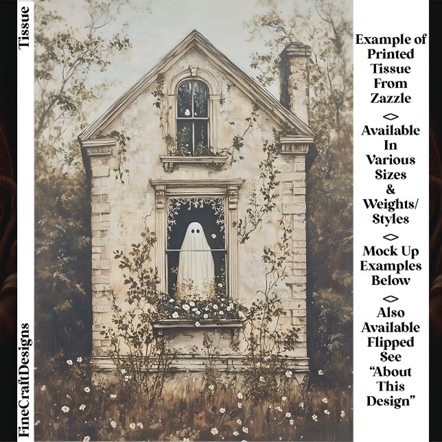 Papel De Seda Ghost in the Window, Haunted House DZ7R Decoupage  (Subido por el creador)