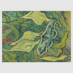 Papel De Seda Giant Peacock Moth de Vincent van Gogh
