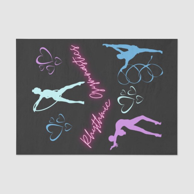 Papel De Seda Gimnasia Rítmica Hoop, Ribbon y Ball (Anverso)