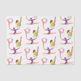 Papel De Seda Gimnasia salta volantes Cartoneras fiesta de cumpl