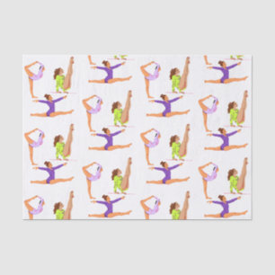 Papel De Seda Gimnasia salta volantes Cartoneras fiesta de cumpl