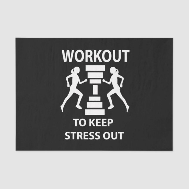 Papel De Seda Gimnasio de ejercicios de fitness (Anverso)