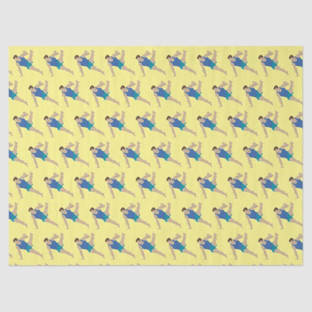 Papel De Seda Gimnasta masculino (Anverso)