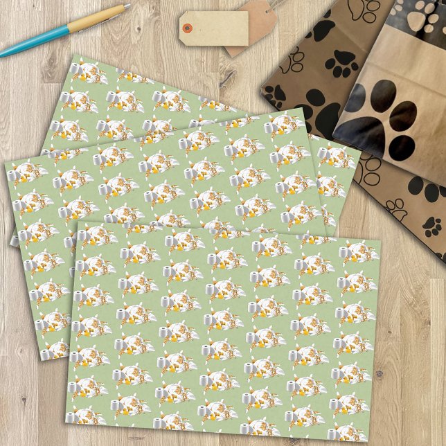 Papel De Seda Ginger Naranja Cat Funny Toilet Paper (Subido por el creador)