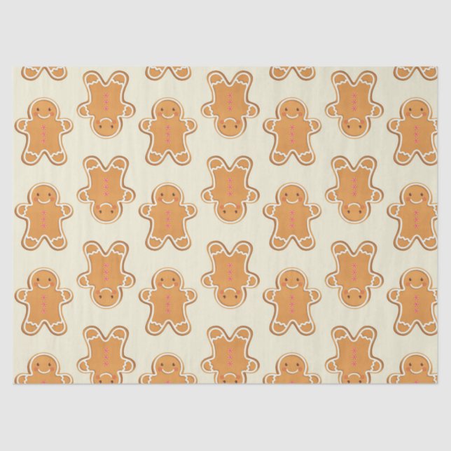 Papel De Seda Gingerbread Baby Gift Wrapping Paper Christmas (Anverso)