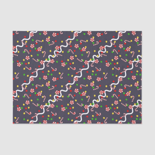 Papel De Seda Gingerbread House Candy (Anverso)