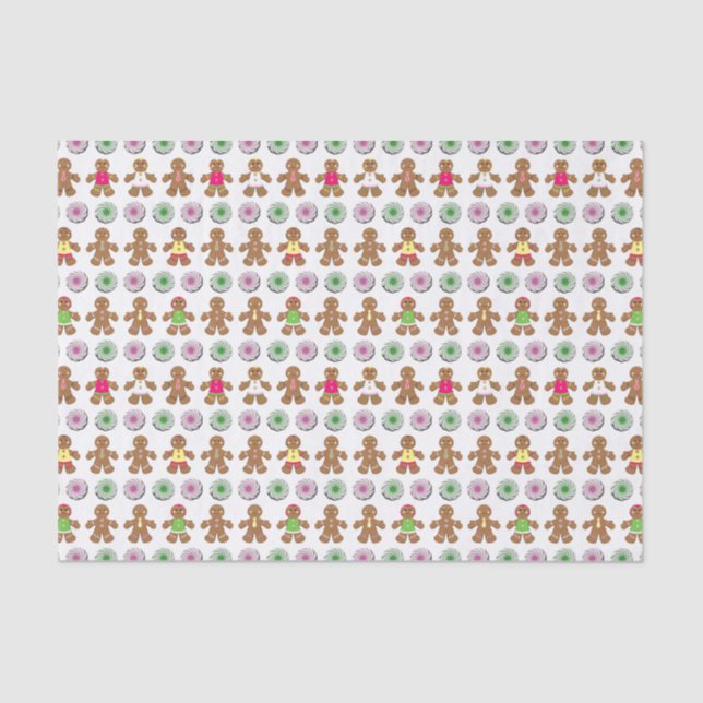 Papel De Seda Gingerbread y Candy (Anverso)