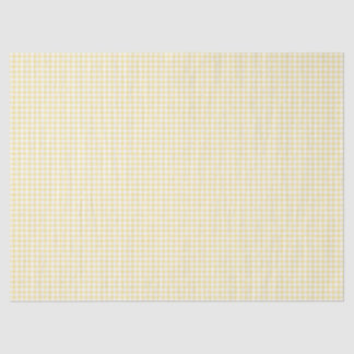 Papel De Seda Gingham Amarillo
