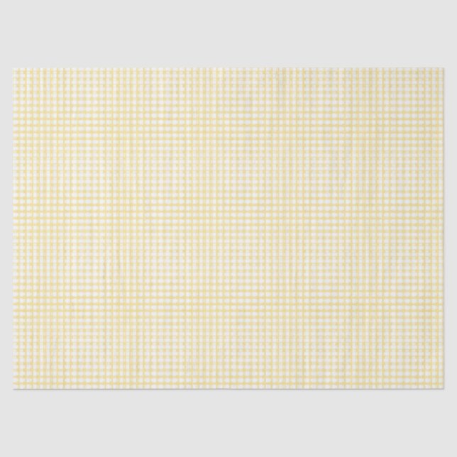 Papel De Seda Gingham Amarillo (Anverso)