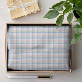 Papel De Seda Gingham Pastel Moderno 