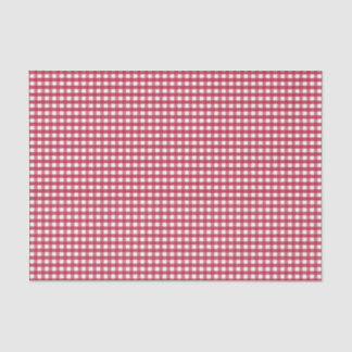 Papel De Seda Gingham rojo y blanco