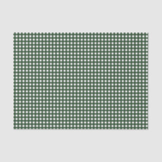 Papel De Seda Gingham verde y blanca