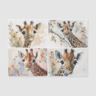Papel De Seda Girafes para bebés