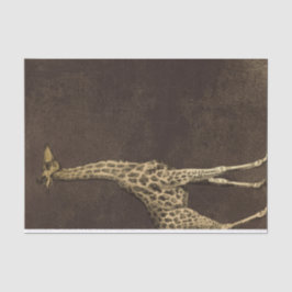 Papel De Seda Giraffe de época