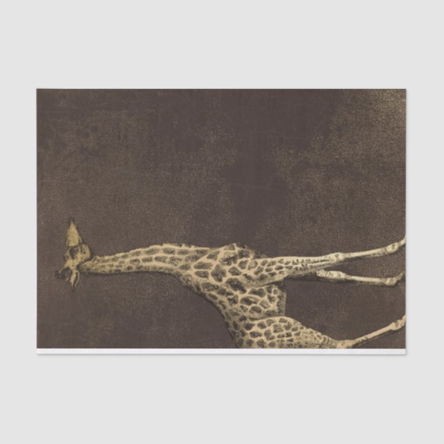 Papel De Seda Giraffe de época (Anverso)
