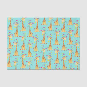Papel De Seda Giraffe Kids Birthday Fiesta Cute
