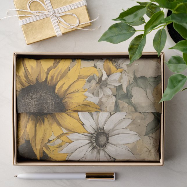 Papel De Seda Girasol (Regalo )