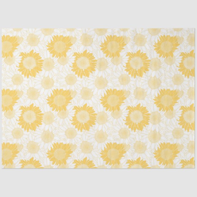 Papel De Seda Girasol amarillo (Anverso)