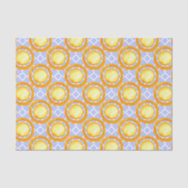 Papel De Seda Girasol azul claro y amarillo