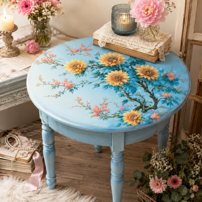 Papel De Seda Girasol Dorado Decoupage Botánico (Subido por el creador)