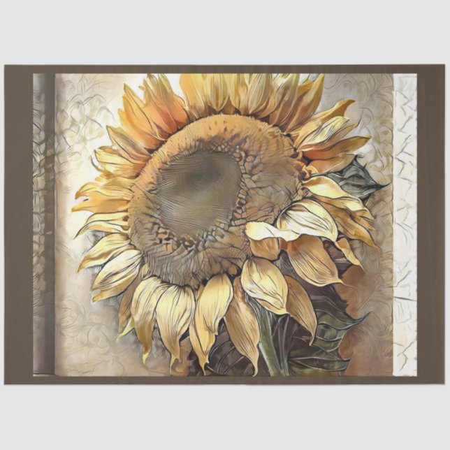 Papel De Seda Girasol En Colección De Arte Moderno De Marco (Anverso)