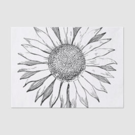 Papel De Seda Girasol ilustrado