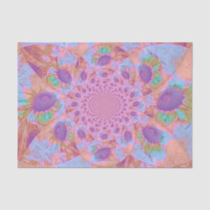 Papel De Seda Girasol Morado Rosa Pastel Abstracto Decoupage