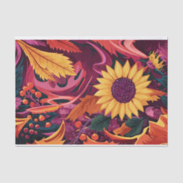Papel De Seda Girasol pintado de otoño, Festival de Otoño!