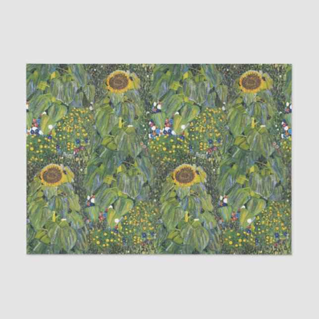 Papel De Seda Girasol por Gustav Klimt (Anverso)