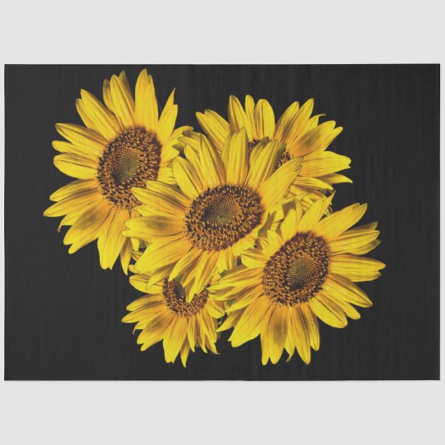 Papel De Seda Girasoles  (Anverso)
